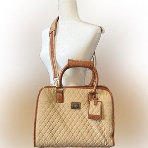 Vintage Liz Claiborne Quilted Travel Carry On Bag